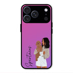 Customize Pet Name Glass Case For iPhone 17 Pro