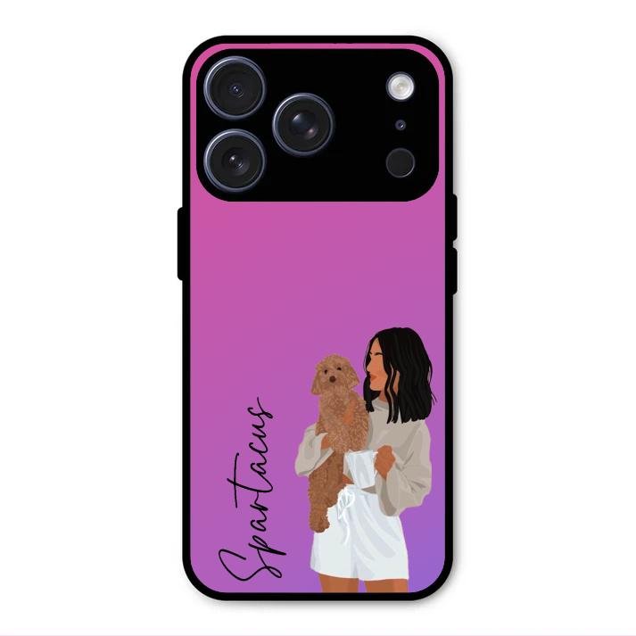 Customize Pet Name Glass Case For iPhone 17 Pro