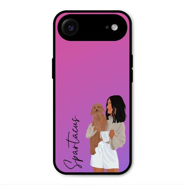 Customize Pet Name Glass Case For iPhone Air