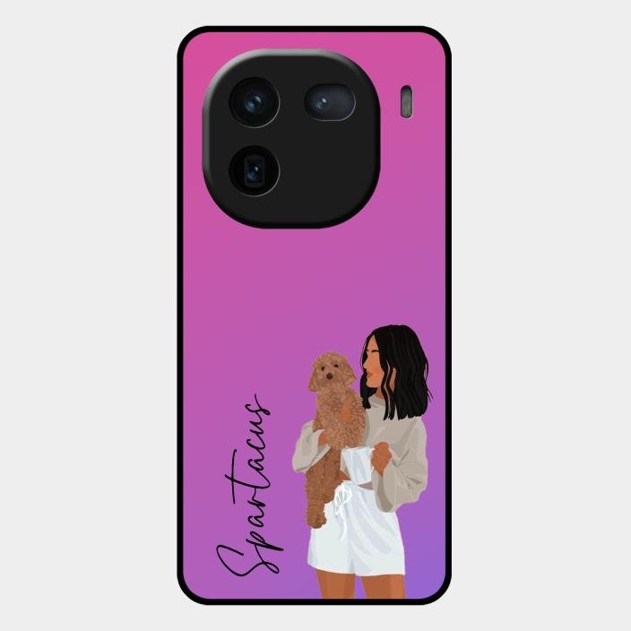 Customize Pet Name Glass Case For Iqoo 12 5G