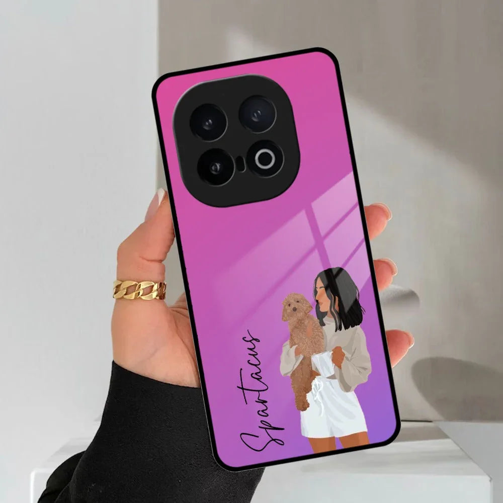 Customize Pet Name Glass Case For iQOO - ShopOnCliQ