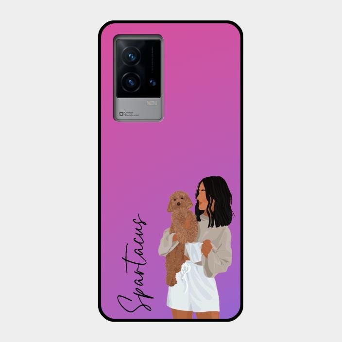 Customize Pet Name Glass Case For Iqoo 9 5G