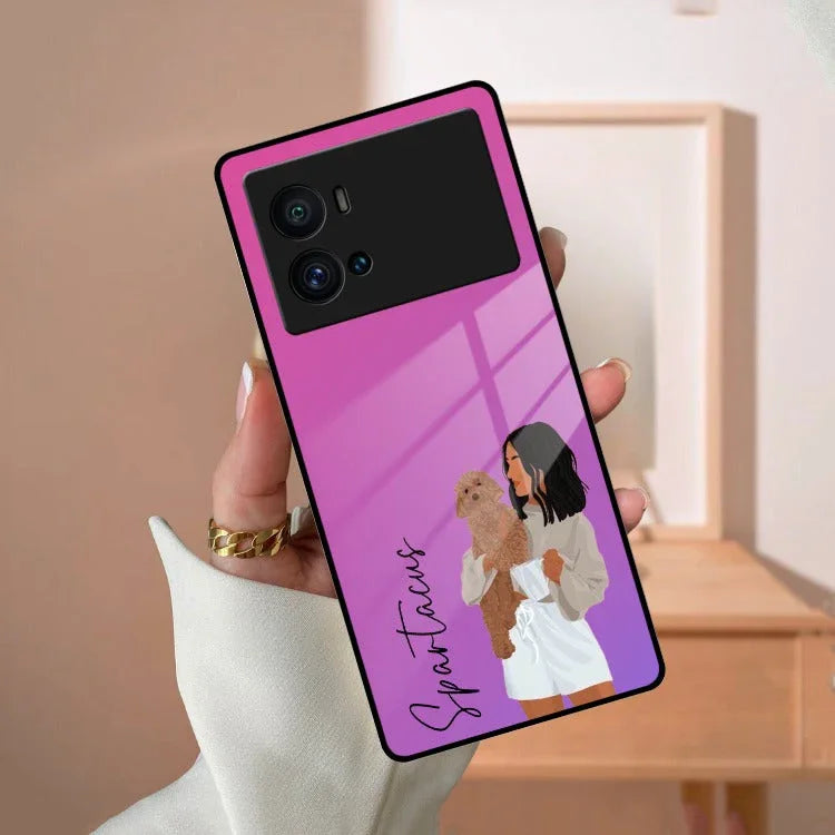 Customize Pet Name Glass Case For Vivo - ShopOnCliQ