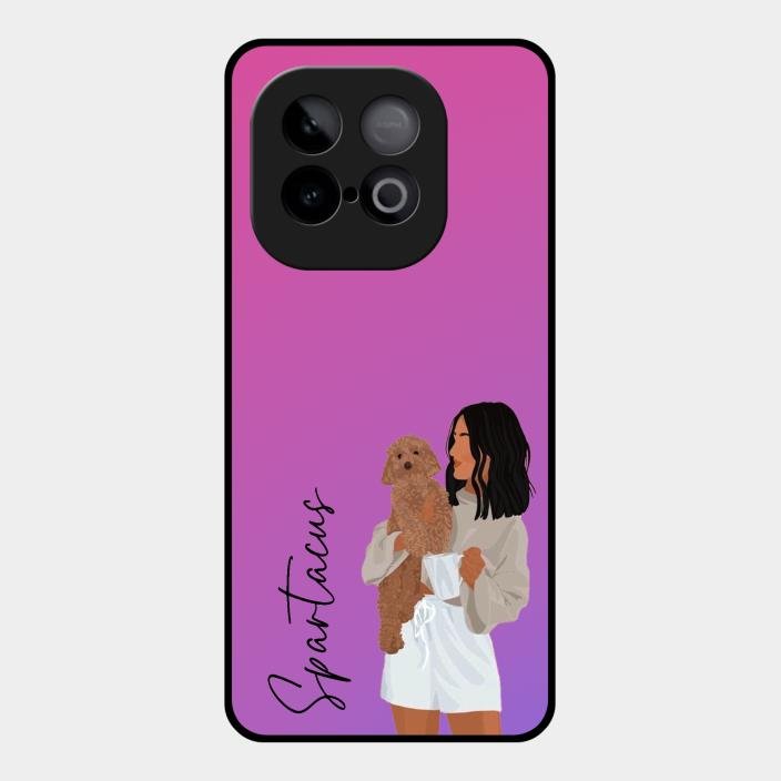 Customize Pet Name Glass Case For Iqoo Neo 10 5G