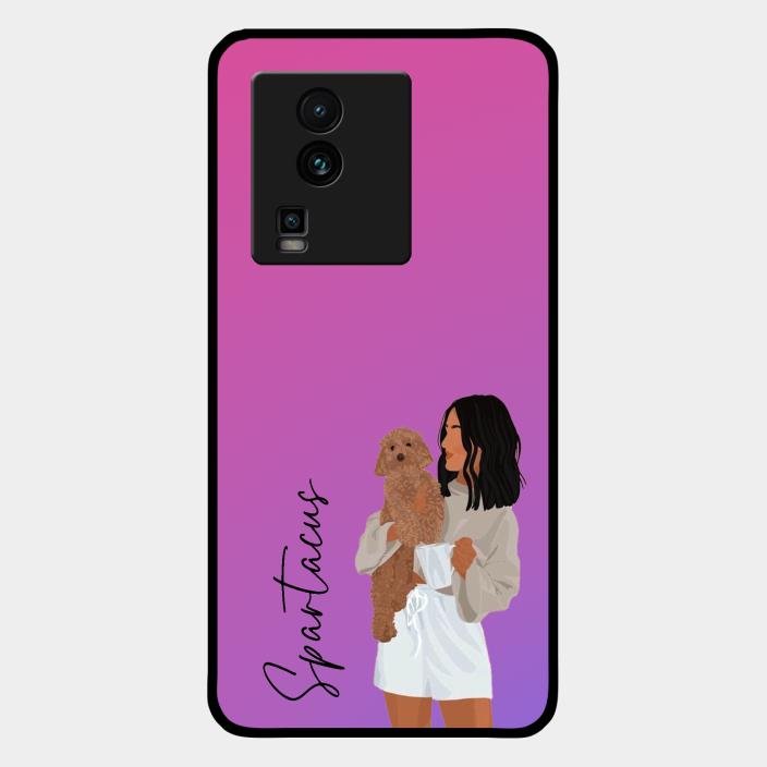 Customize Pet Name Glass Case For Iqoo Neo 7 Pro 5G