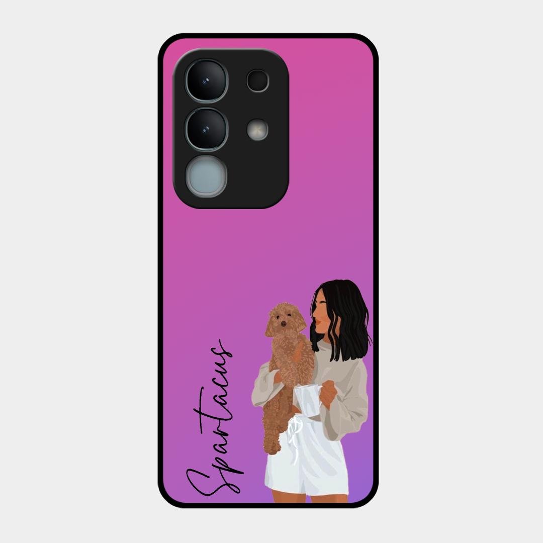 Customize Pet Name Glass Case For iQOO Z10x 5G