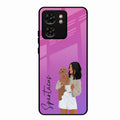 Customize Pet Name Glass Case For Motorola Edge 40