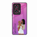 Customize Pet Name Glass Case For Motorola Edge 50 Fusion 5G