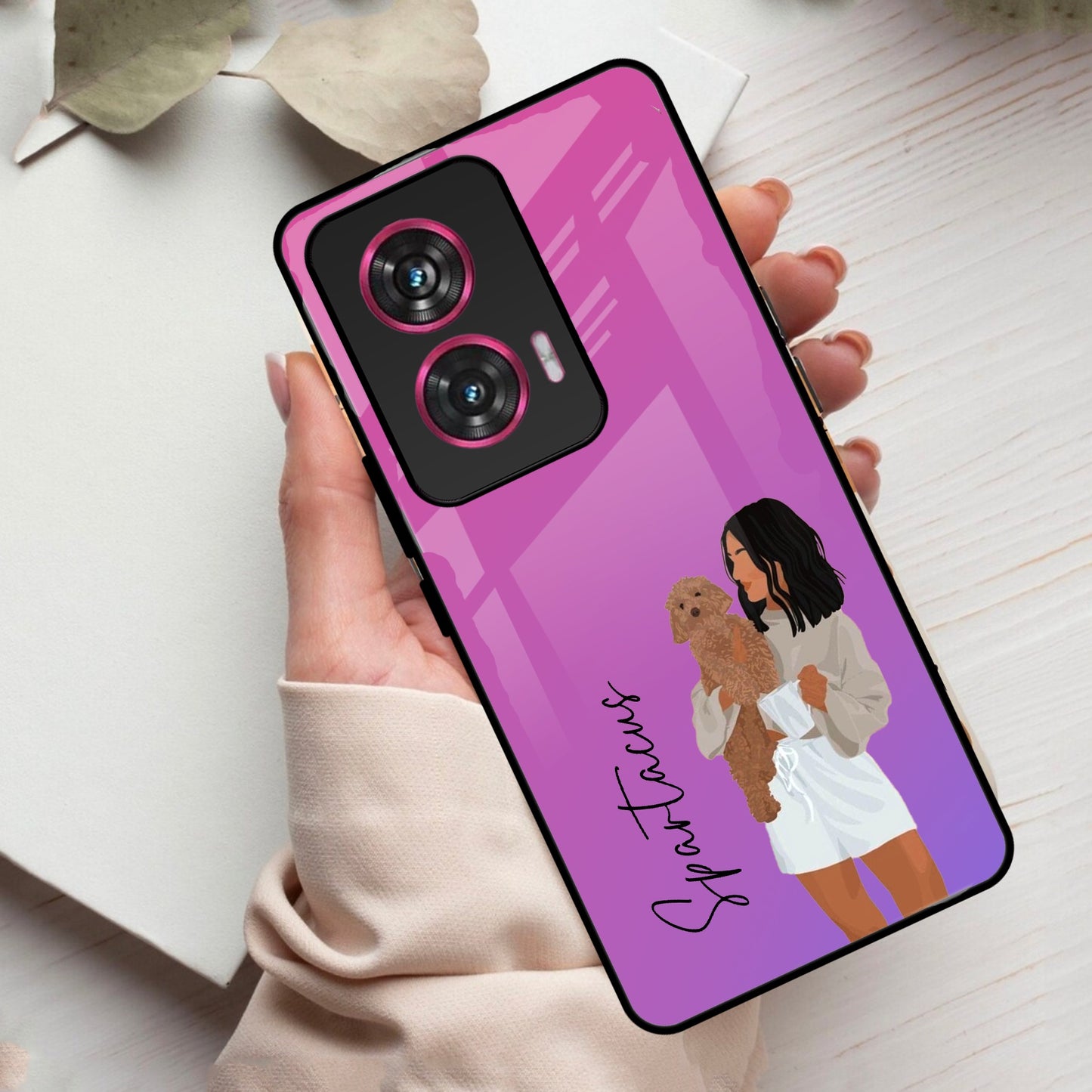 Customize Pet Name Glass Case For iPhone - ShopOnCliQ