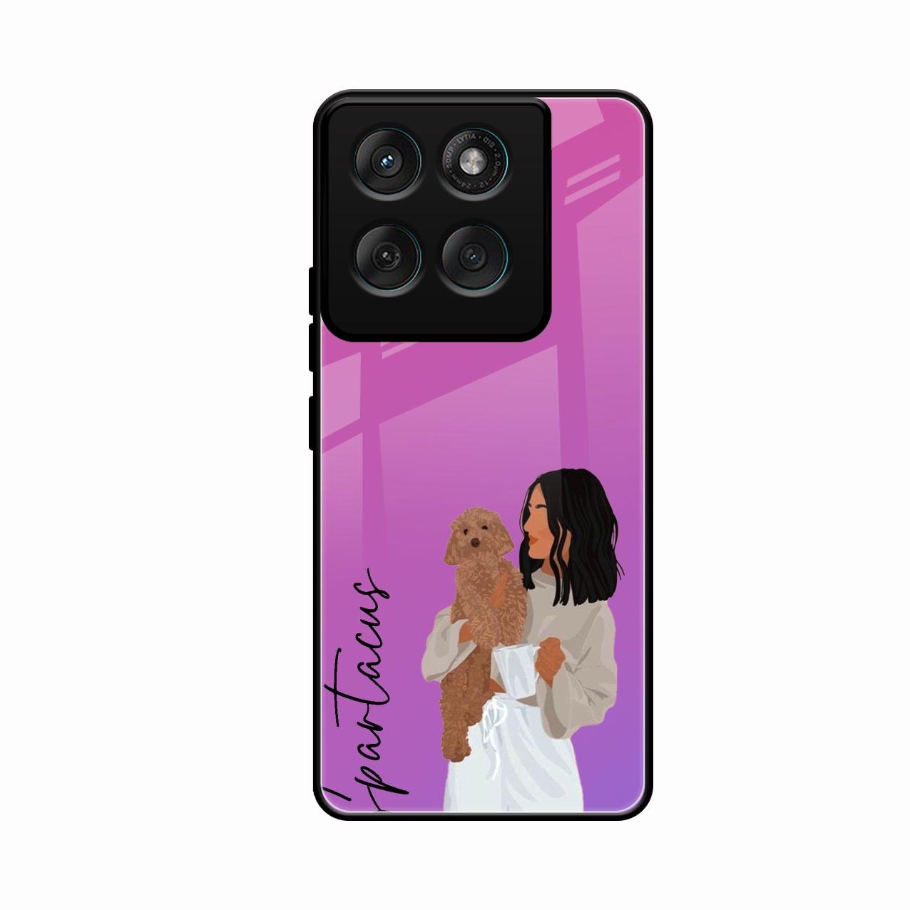 Customize Pet Name Glass Case For Motorola Edge 60 5G