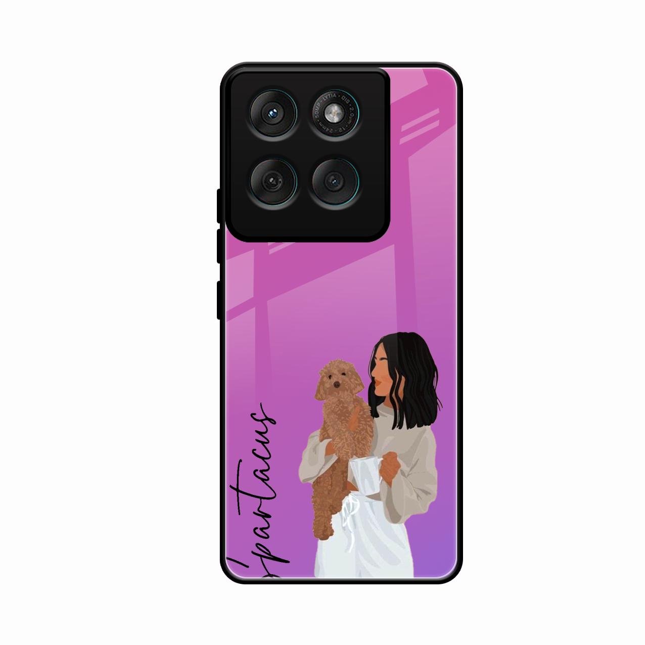 Customize Pet Name Glass Case For Motorola Edge 60 Stylus 5G