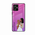 Customize Pet Name Glass Case For Motorola G54 5G