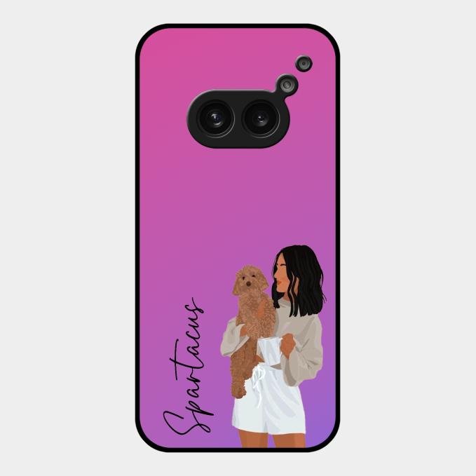 Customize Pet Name Glass Case For Nothing Phone 2A 5G