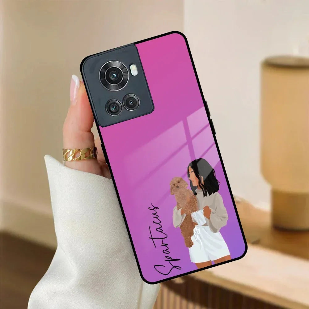 Customize Pet Name Glass Case For OnePlus - ShopOnCliQ