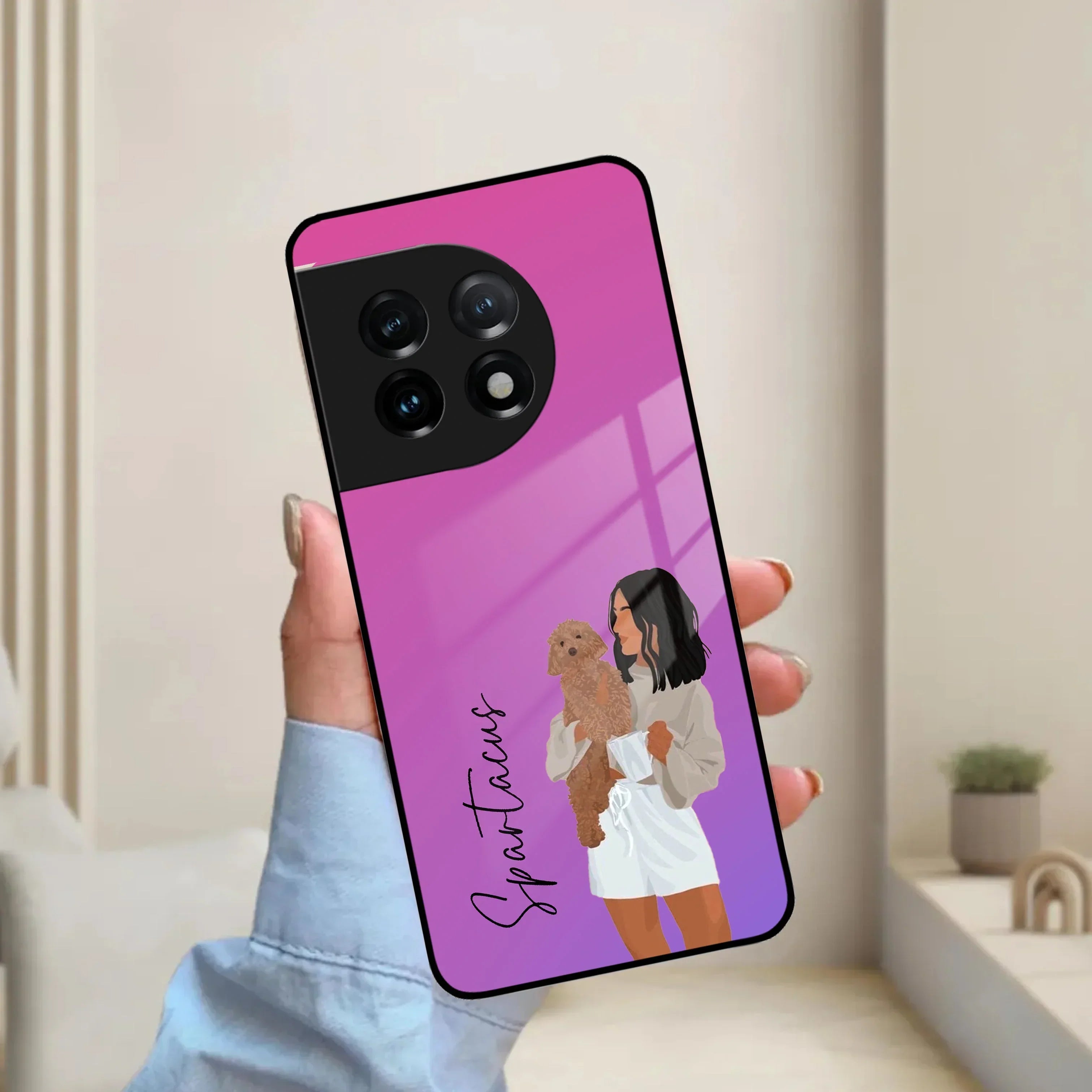 Customize Pet Name Glass Case For OnePlus - ShopOnCliQ