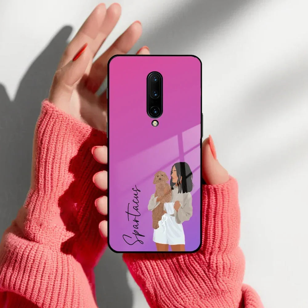 Customize Pet Name Glass Case For OnePlus - ShopOnCliQ