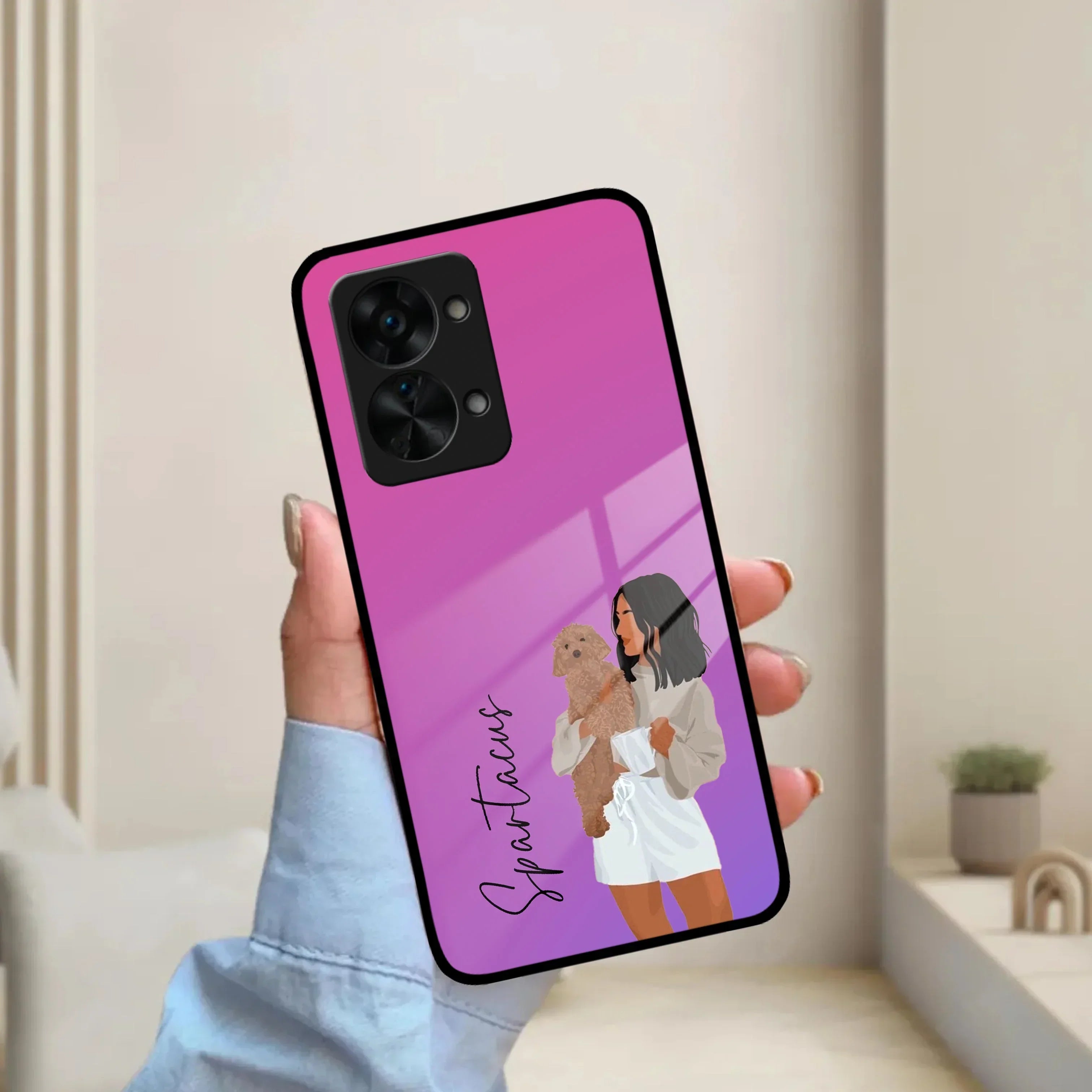 Customize Pet Name Glass Case For OnePlus - ShopOnCliQ