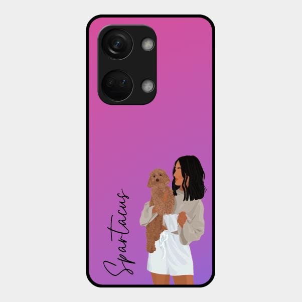 Customize Pet Name Glass Case For Oneplus Nord 3 5G