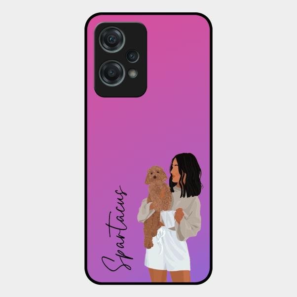 Customize Pet Name Glass Case For Oneplus Nord Ce 2 Lite 5G
