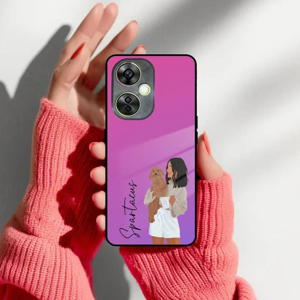 Customize Pet Name Glass Case For OnePlus - ShopOnCliQ