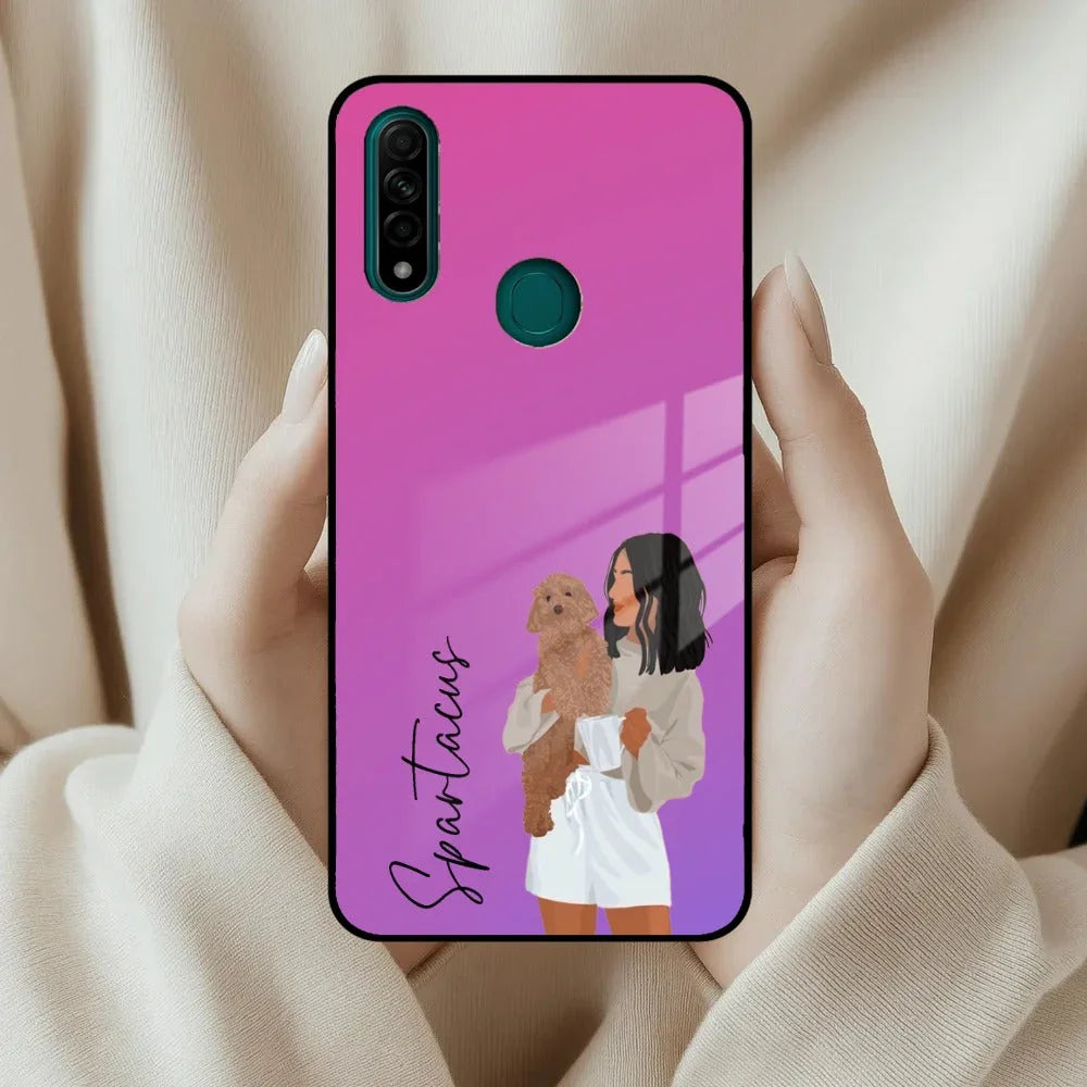 Customize Pet Name Glass Case For Oppo - ShopOnCliQ