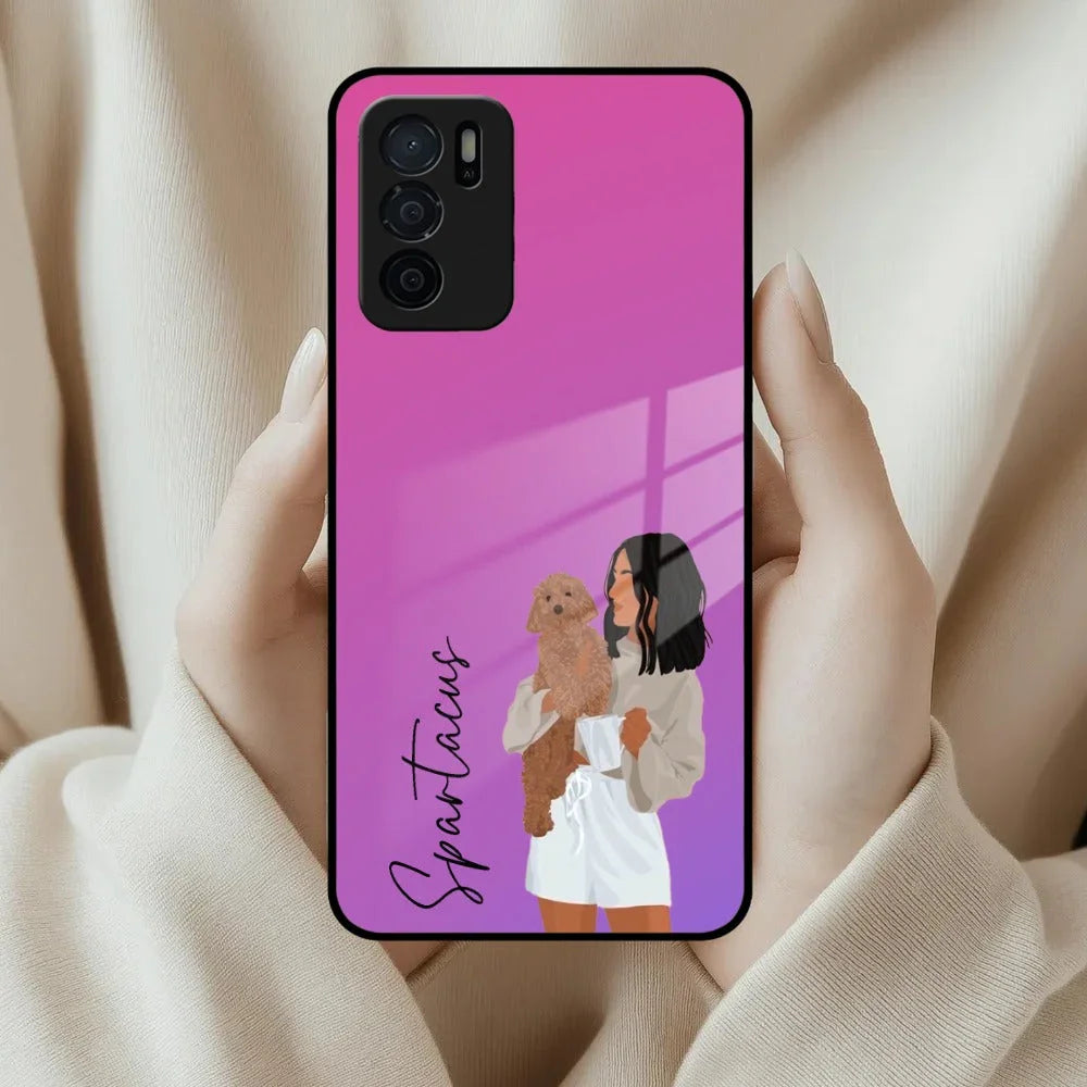 Customize Pet Name Glass Case For Oppo - ShopOnCliQ