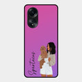 Customize Pet Name Glass Case For Oppo A58
