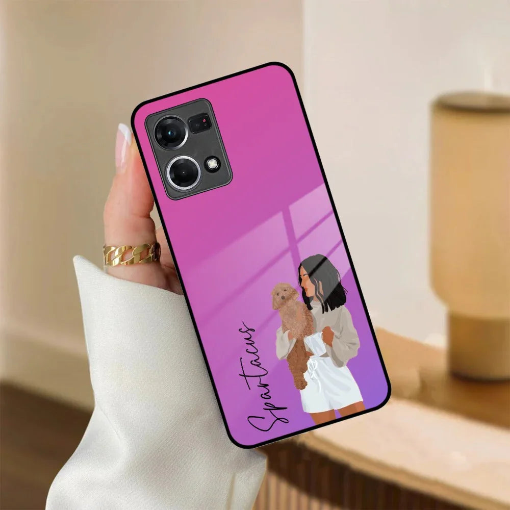 Customize Pet Name Glass Case For Oppo - ShopOnCliQ