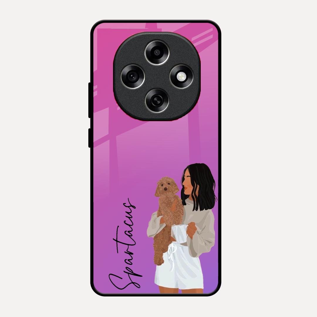 Customize Pet Name Glass Case For Oppo F31 Pro 5G