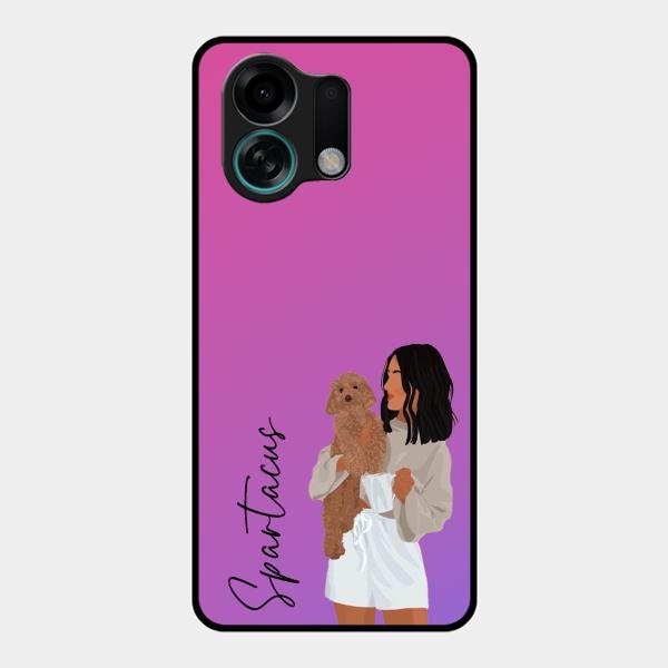 Customize Pet Name Glass Case For Oppo K13 Turbo 5G