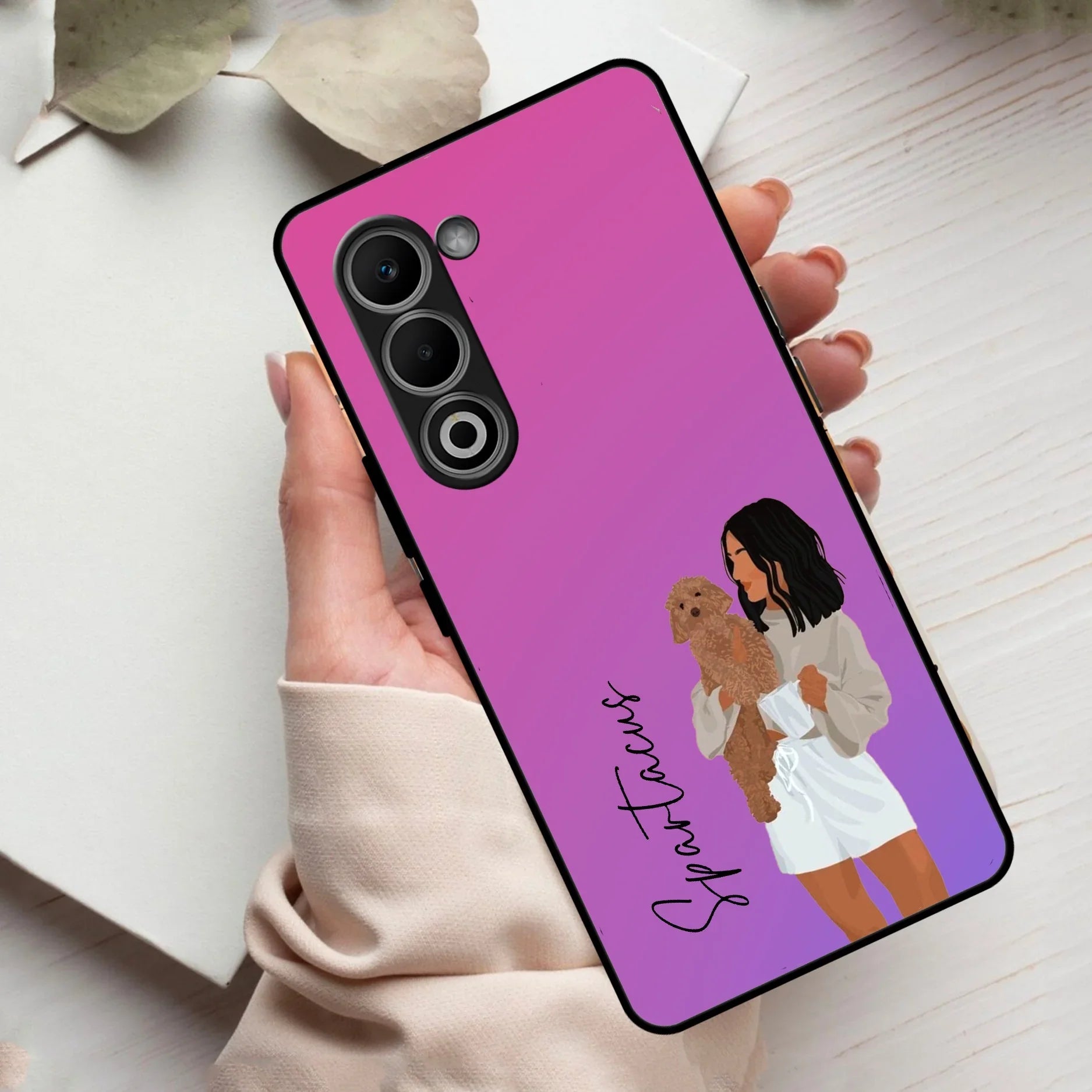 Customize Pet Name Glass Case For Oppo - ShopOnCliQ