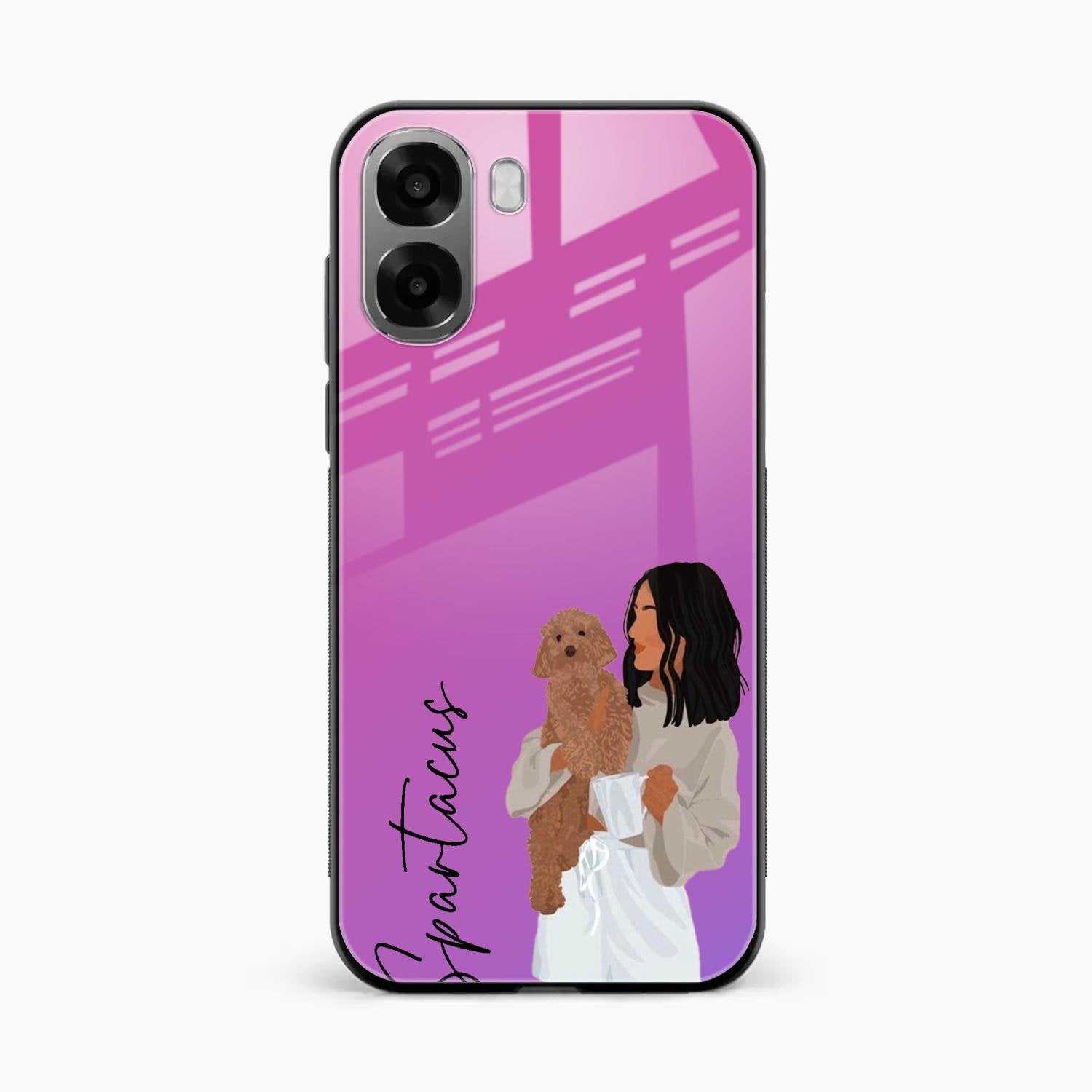 Customize Pet Name Glass Case For Oppo K14x 5G