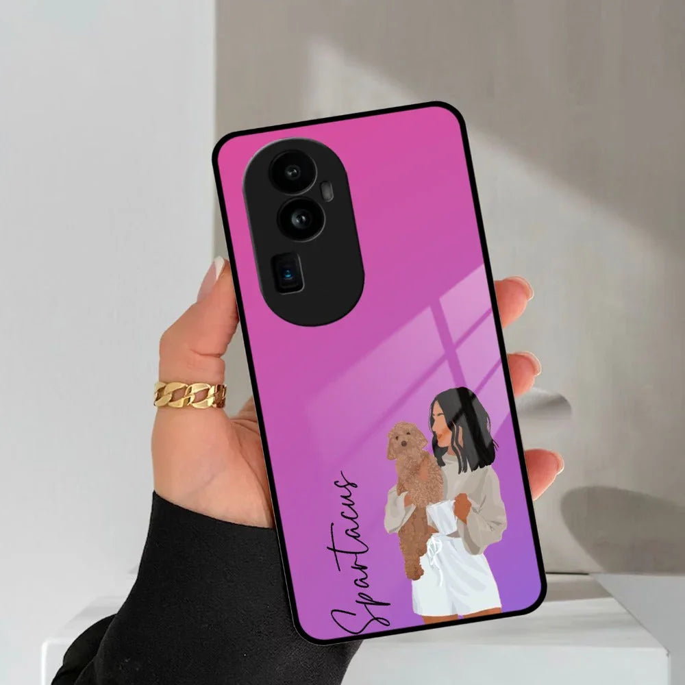 Customize Pet Name Glass Case For Oppo - ShopOnCliQ