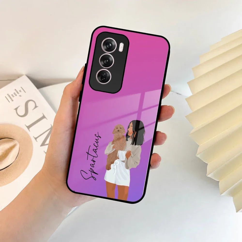 Customize Pet Name Glass Case For Oppo - ShopOnCliQ