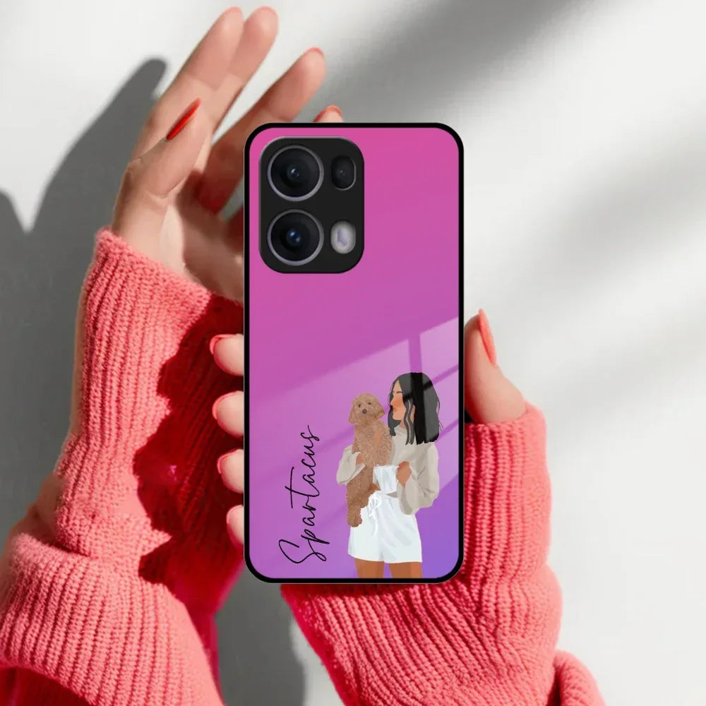 Customize Pet Name Glass Case For Oppo - ShopOnCliQ