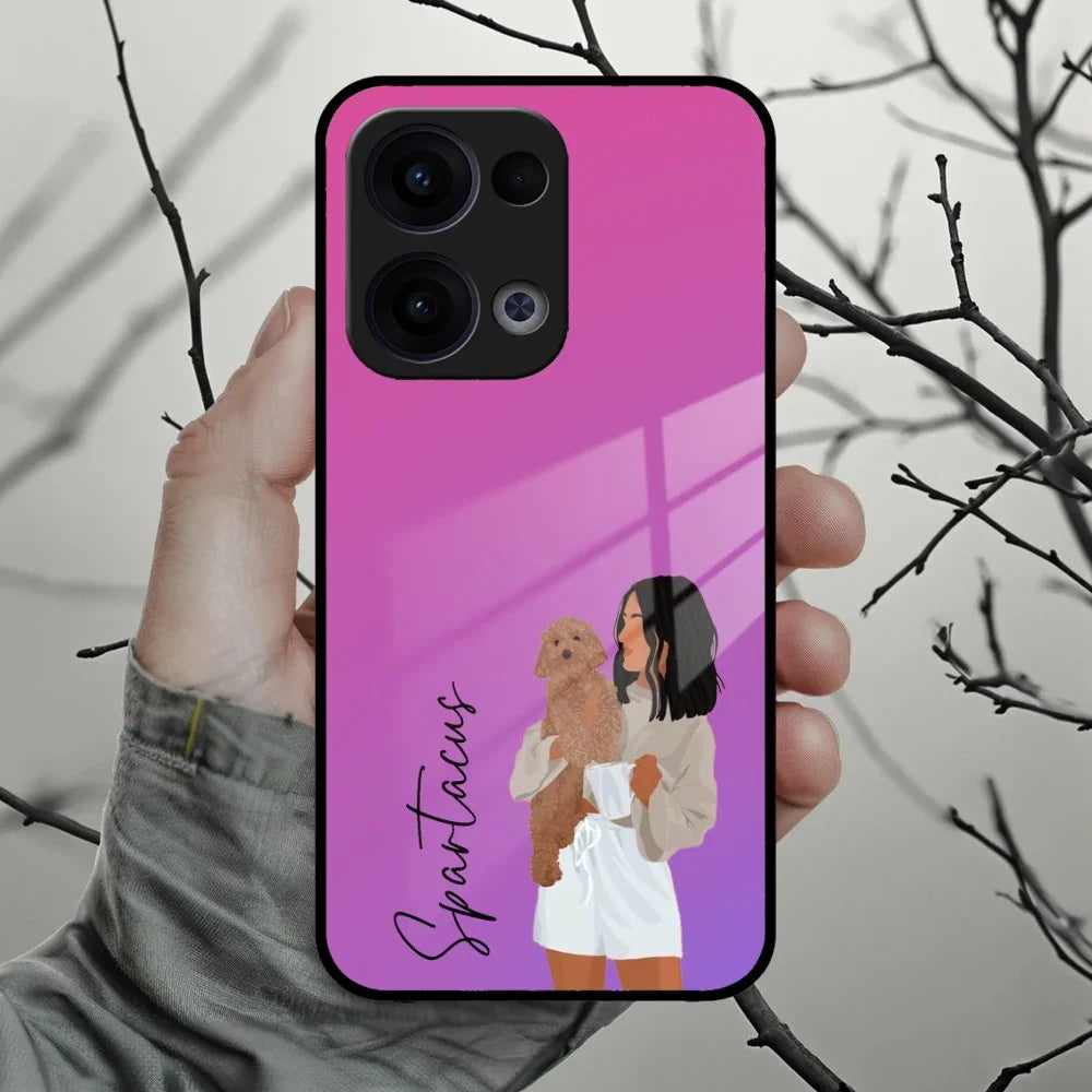 Customize Pet Name Glass Case For Oppo - ShopOnCliQ