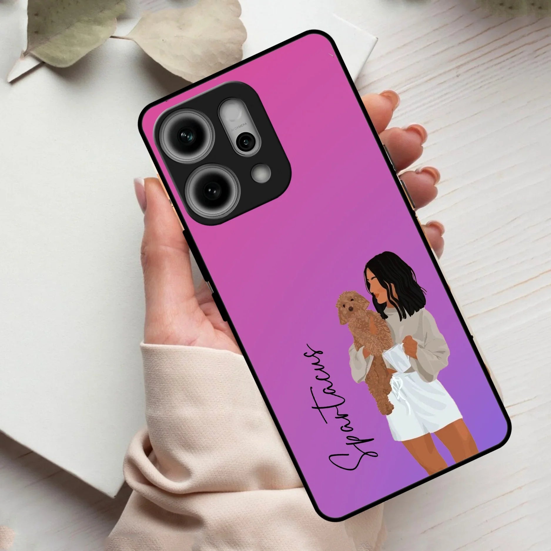 Customize Pet Name Glass Case For Oppo - ShopOnCliQ