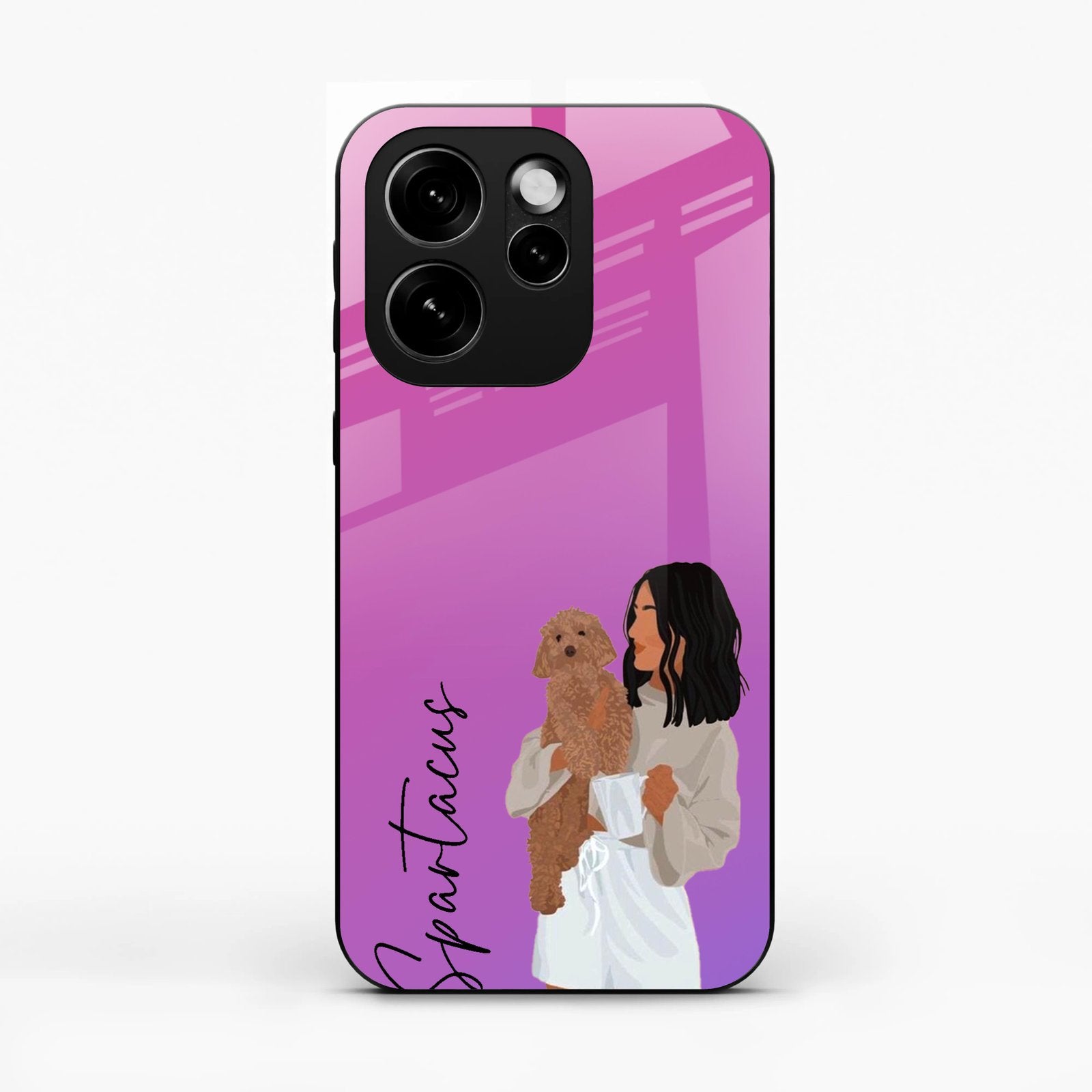 Customize Pet Name Glass Case For Oppo Reno 15 Pro 5G