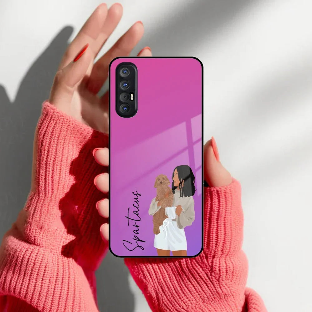 Customize Pet Name Glass Case For Oppo - ShopOnCliQ