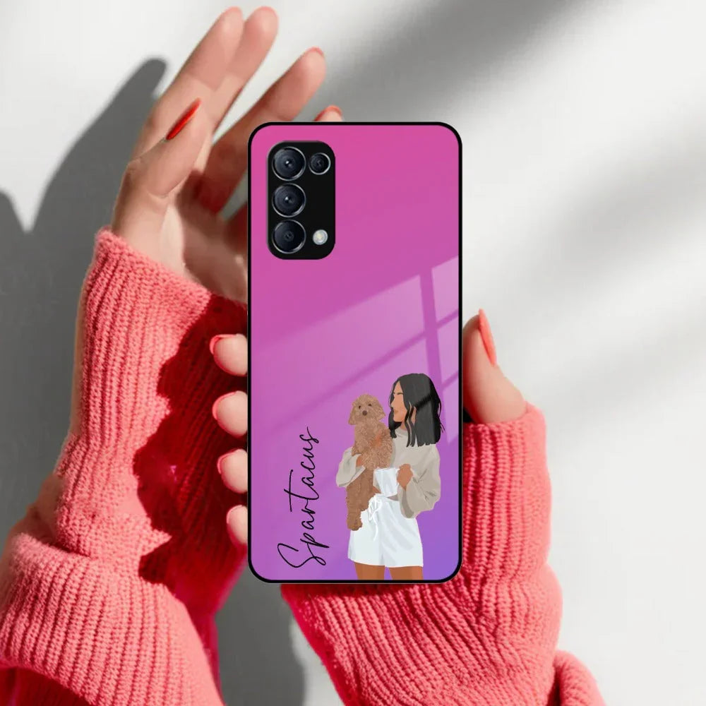 Customize Pet Name Glass Case For Oppo - ShopOnCliQ