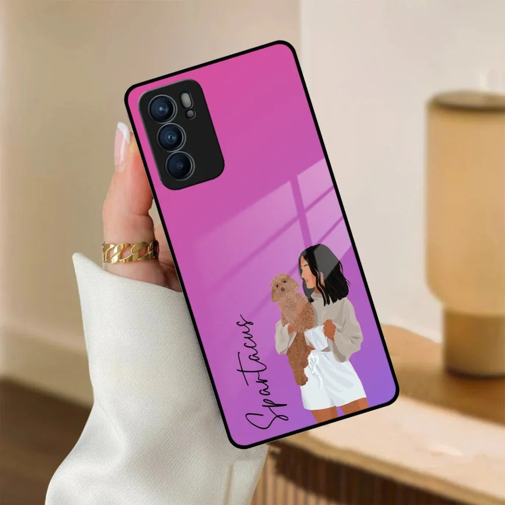 Customize Pet Name Glass Case For Oppo - ShopOnCliQ