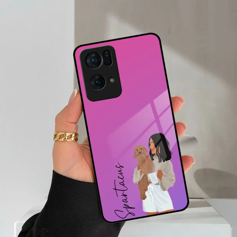 Customize Pet Name Glass Case For Oppo - ShopOnCliQ
