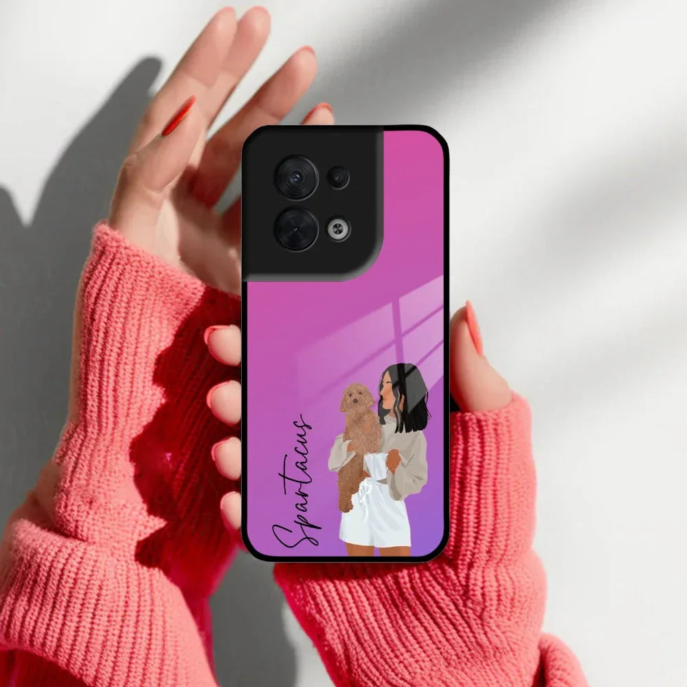 Customize Pet Name Glass Case For Oppo - ShopOnCliQ