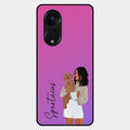Customize Pet Name Glass Case For Oppo Reno 8T 5G