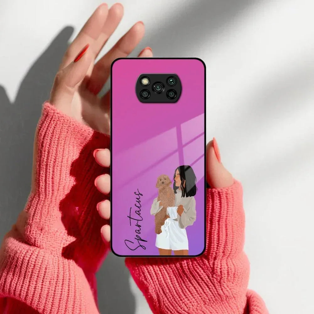 Customize Pet Name Glass Case For Poco - ShopOnCliQ