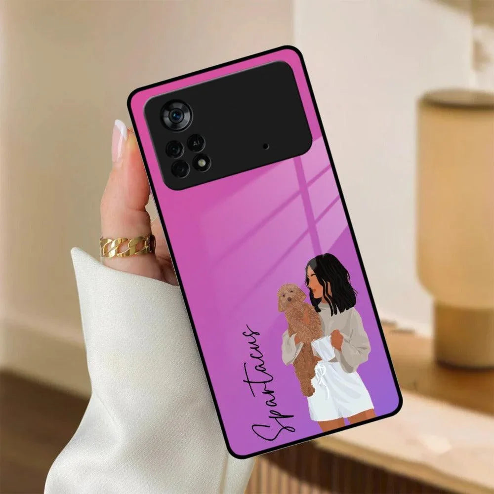 Customize Pet Name Glass Case For Poco - ShopOnCliQ