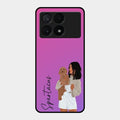 Customize Pet Name Glass Case For Poco X6 Pro 5G