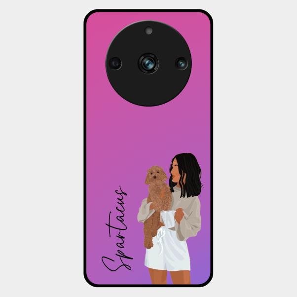 Customize Pet Name Glass Case For Realme 11 Pro Plus 5G