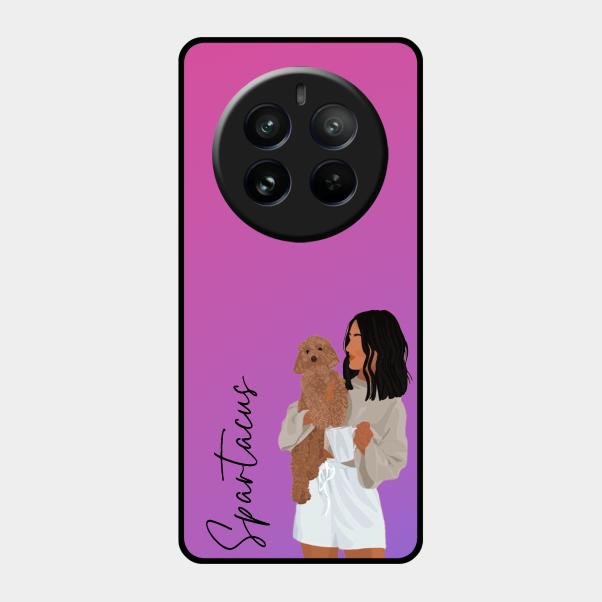 Customize Pet Name Glass Case For Realme 12 Pro 5G