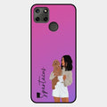 Customize Pet Name Glass Case For Realme C21Y
